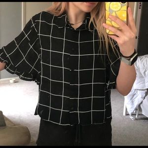 Window pane forever 21 blouse!